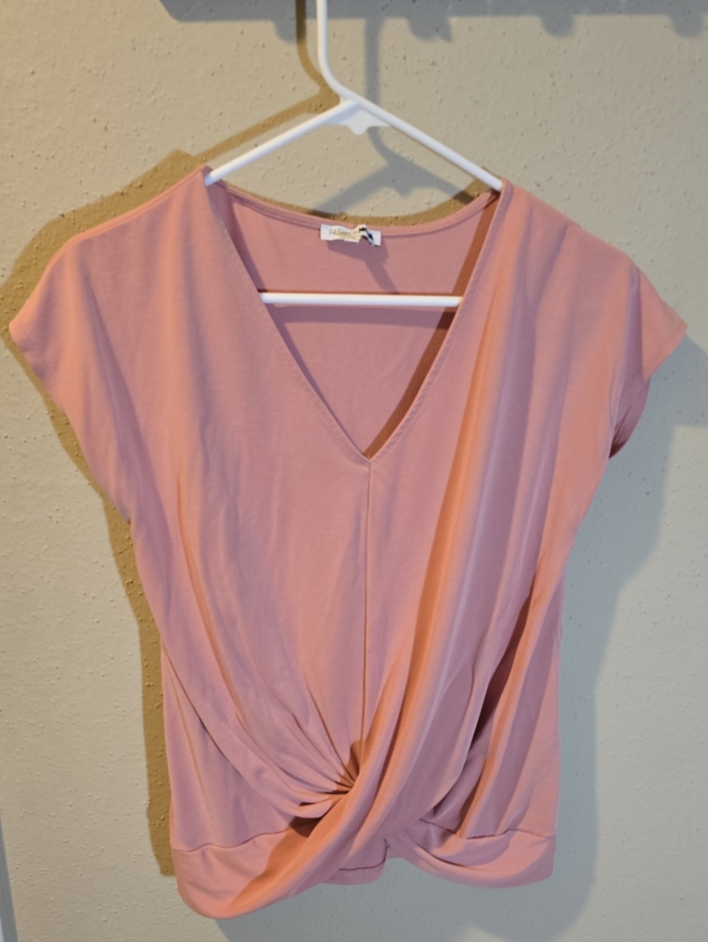 fashion nova Dusty Pink Blouse Double Zero Size Small